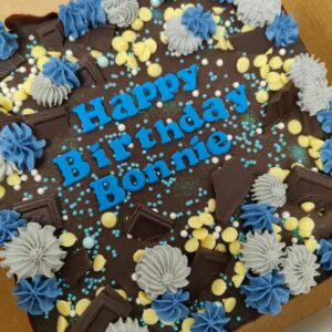 Birthday Brownie Slab with Custom Message