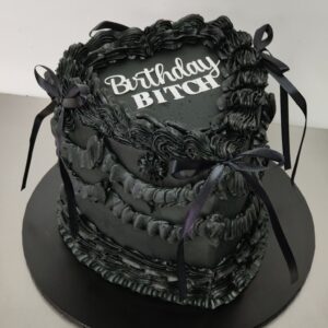 Vintage Heart Shaped Cake